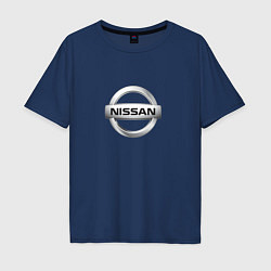 Мужская футболка оверсайз Nissan logo