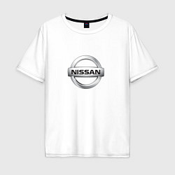 Мужская футболка оверсайз Nissan logo