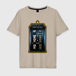 Мужская футболка оверсайз Tardis Sherlock