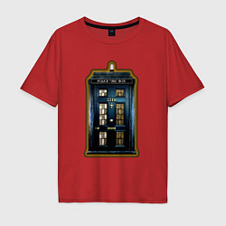 Мужская футболка оверсайз Tardis Sherlock