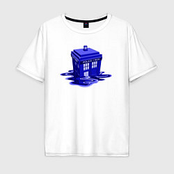 Мужская футболка оверсайз Tardis ink