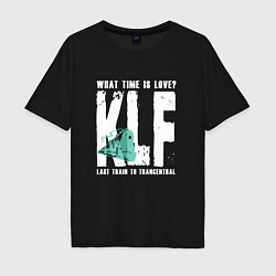 Футболка оверсайз мужская Klf - What time is love, цвет: черный