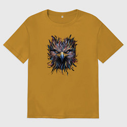 Футболка оверсайз мужская Бриллиантовый сокол, цвет: горчичный