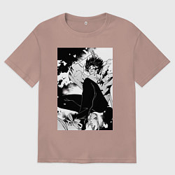 Футболка оверсайз мужская Магическая битва Юта Оккоцу мечник, цвет: пыльно-розовый