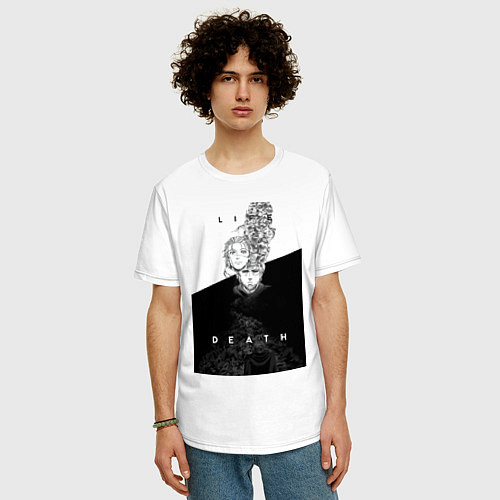 Мужская футболка оверсайз Сага о Винланде Торфинн Кнуд / Белый – фото 3