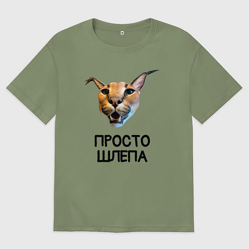 Мужская футболка оверсайз Большой Шлепа / Авокадо – фото 1