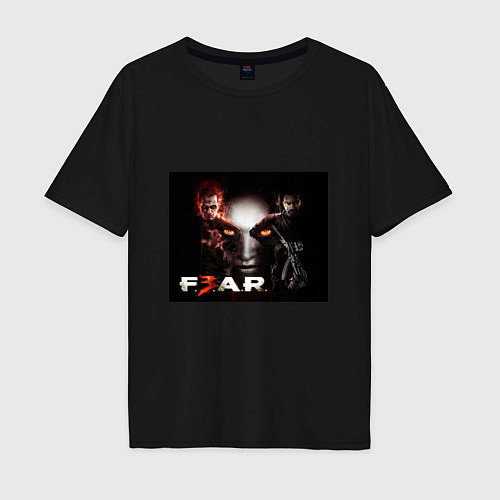 Мужская футболка оверсайз Игра Fear главные герои / Черный – фото 1