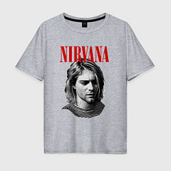 Мужская футболка оверсайз Nirvana kurt donald cobain