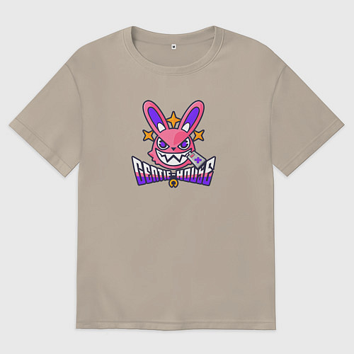 Мужская футболка оверсайз Zenless Zone Zero gentle house / Миндальный – фото 1