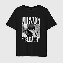 Мужская футболка оверсайз Nirvana bleach black album