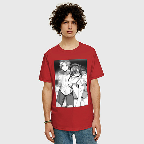 Мужская футболка оверсайз Реинкарнация безработного Эрис Бореас Грейрат Руде / Красный – фото 3