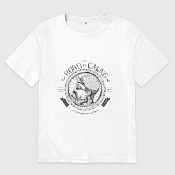 Футболка оверсайз мужская Road is calling, цвет: белый