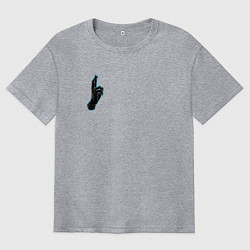 Футболка оверсайз мужская The strongest, Satoru Gojo, цвет: меланж