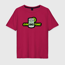 Мужская футболка оверсайз Gym and tonic