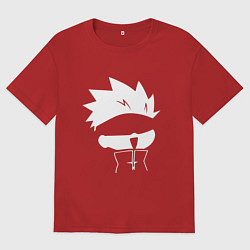 Футболка оверсайз мужская Сатору Годжо аниме, цвет: красный