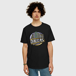 Футболка оверсайз мужская Dallas USA, цвет: черный — фото 2