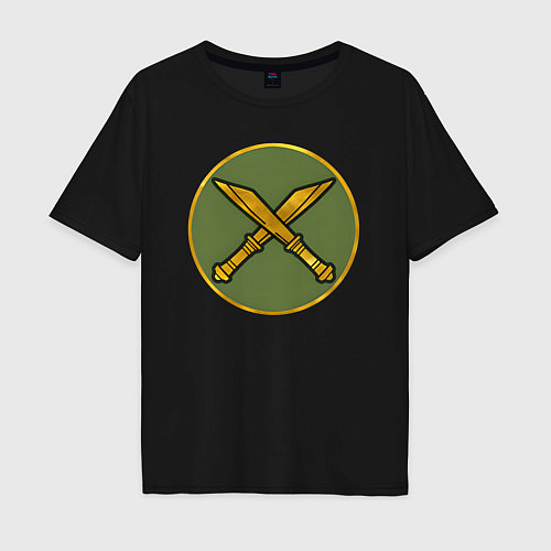 Мужская футболка оверсайз Саксы из Total War: Attila / Черный – фото 1