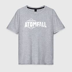 Футболка оверсайз мужская Atomfall logo, цвет: меланж