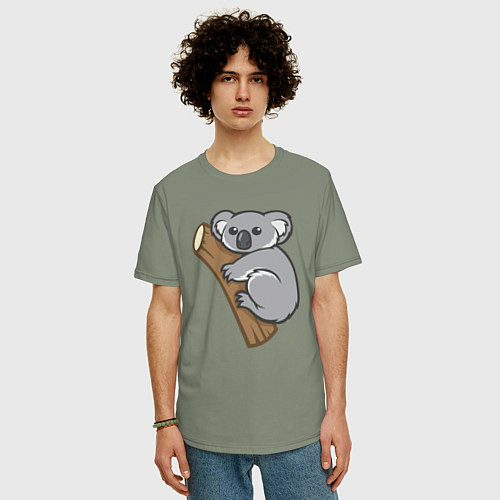 Мужская футболка оверсайз Koala / Авокадо – фото 3