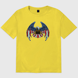 Футболка оверсайз мужская Eagle of USA, цвет: желтый