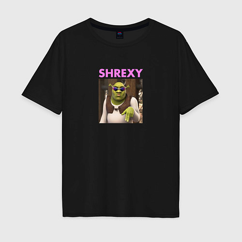 Мужская футболка оверсайз Shrexy Шрэк / Черный – фото 1