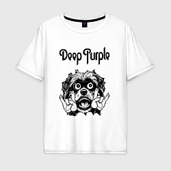 Мужская футболка оверсайз Deep Purple - rock dog