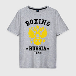 Футболка оверсайз мужская Boxing Russia Team, цвет: меланж