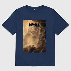 Футболка оверсайз мужская Kirill небосвод, цвет: тёмно-синий