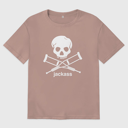 Мужская футболка оверсайз Чудаки / Пыльно-розовый – фото 1