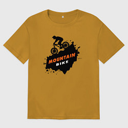 Футболка оверсайз мужская Горный велик, цвет: горчичный