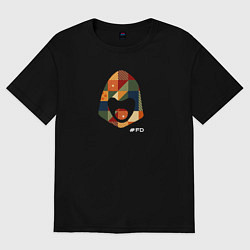 Футболка оверсайз мужская FD free durov, цвет: черный