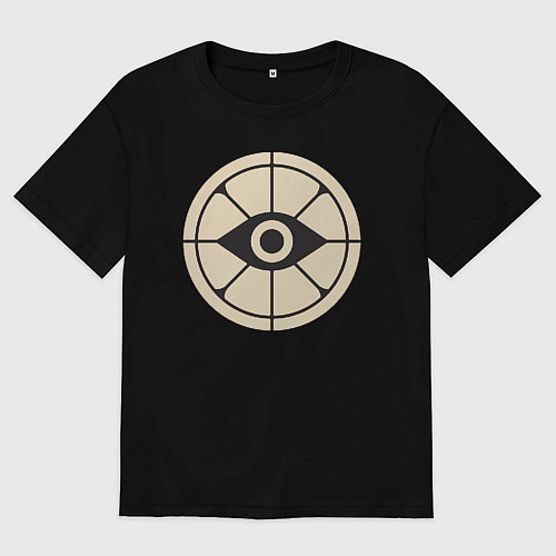 Мужская футболка оверсайз Глаз в прицеле deadlock / Черный – фото 1