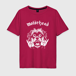 Мужская футболка оверсайз Motorhead rock dog