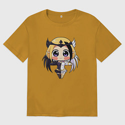 Футболка оверсайз мужская Люнокс, цвет: горчичный