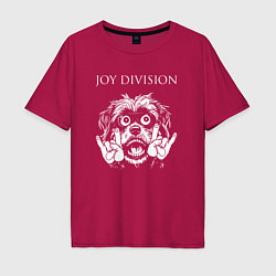 Мужская футболка оверсайз Joy Division rock dog