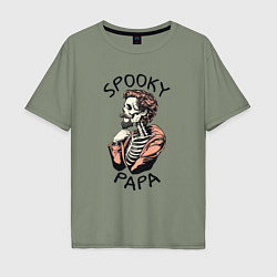 Мужская футболка оверсайз Spooky papa