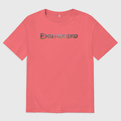 Футболка оверсайз мужская Enshrouded logo, цвет: коралловый