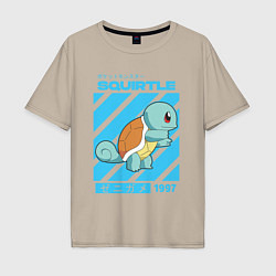 Мужская футболка оверсайз Покемоны Сквиртл Squirtle