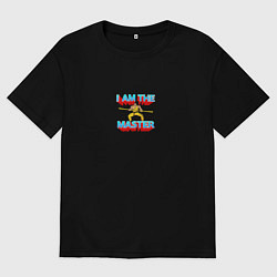 Футболка оверсайз мужская I am the master, цвет: черный