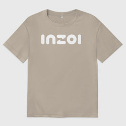Футболка оверсайз мужская Inzoi logo, цвет: миндальный