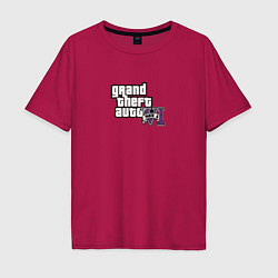 Мужская футболка оверсайз Grand Theft Auto 6 vice city logo