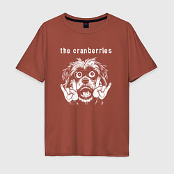 Футболка оверсайз мужская The Cranberries rock dog, цвет: кирпичный