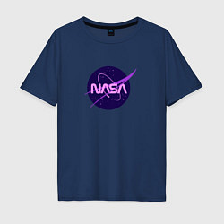 Мужская футболка оверсайз NASA logo