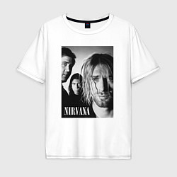 Мужская футболка оверсайз Nirvana rock band black