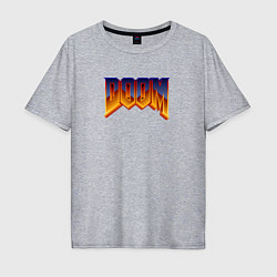 Мужская футболка оверсайз Doom logotype