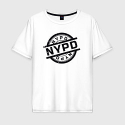 Мужская футболка оверсайз New York police