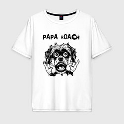 Мужская футболка оверсайз Papa Roach - rock dog