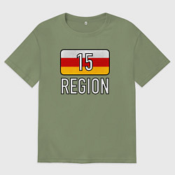 Футболка оверсайз мужская Region 15, цвет: авокадо
