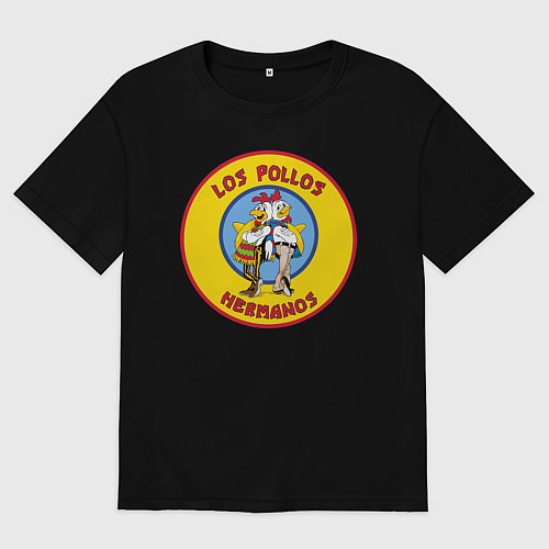 Мужская футболка оверсайз Los Pollos hermanos Breaking bad / Черный – фото 1