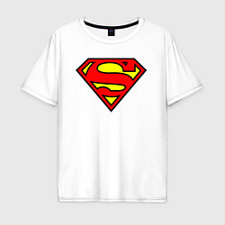 Мужская футболка оверсайз Superman logo